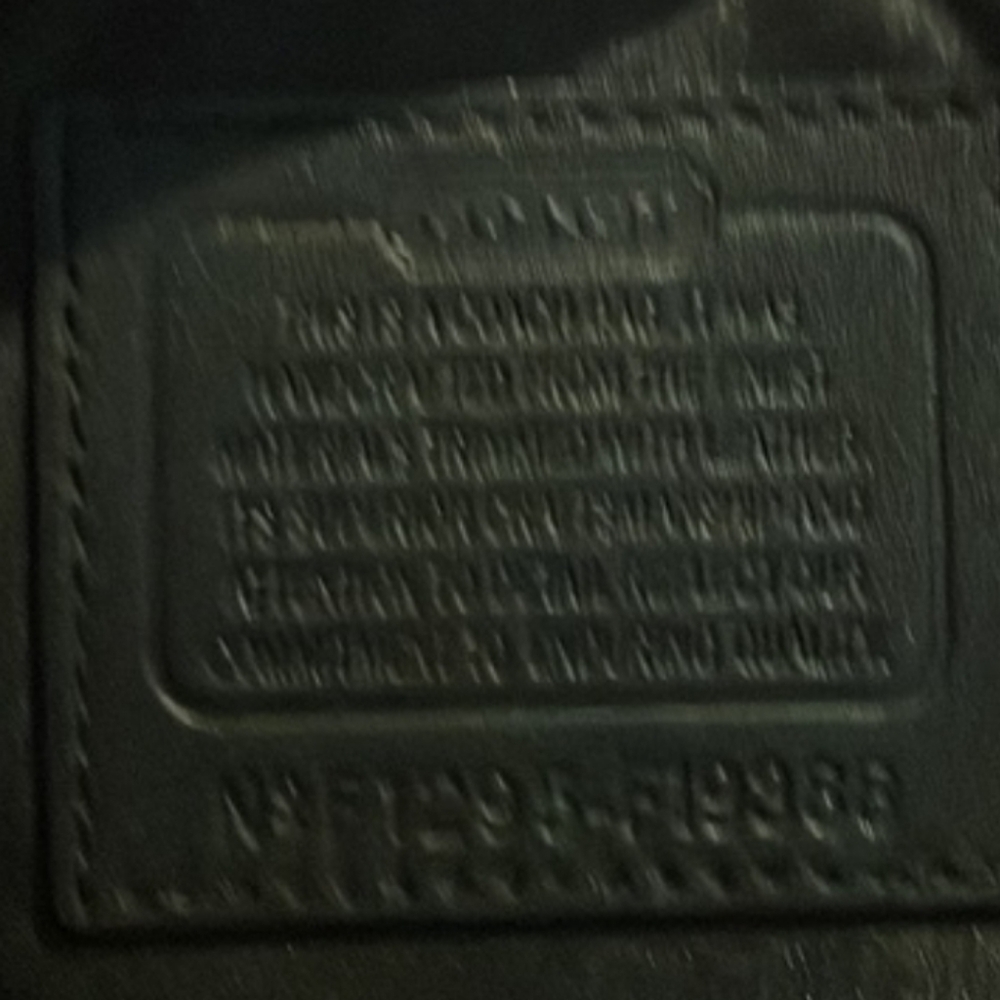 Coach Signature Jacquard Tote in Black and Gray/White - Picture 5 of 10